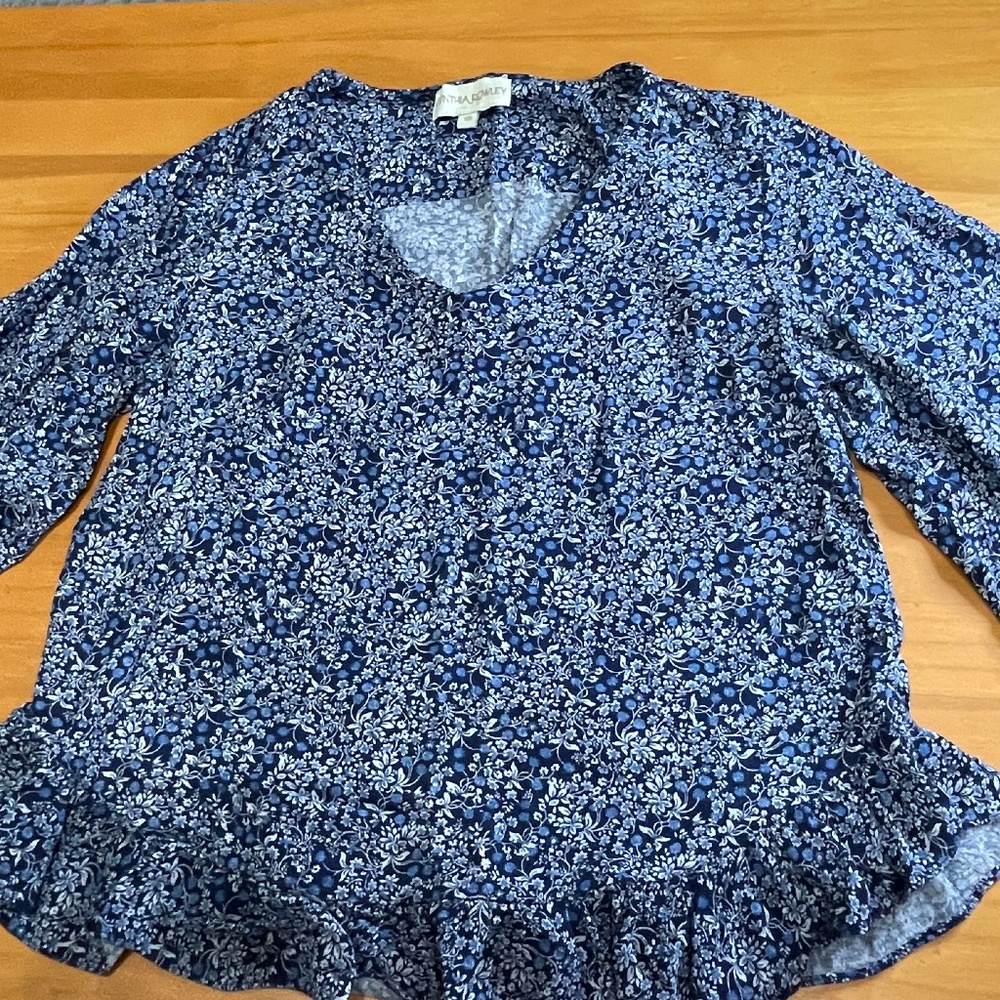 Cynthia Rowley floral blouse